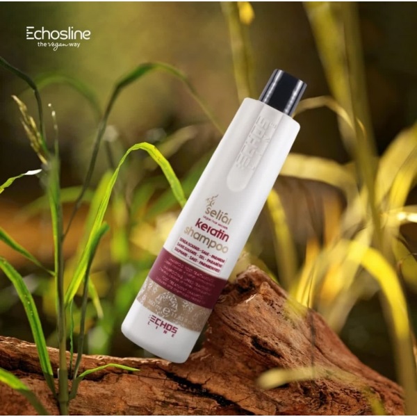 شامپو کراتین آرگان اچ اس لاین مدل Echosline keratin shampoo