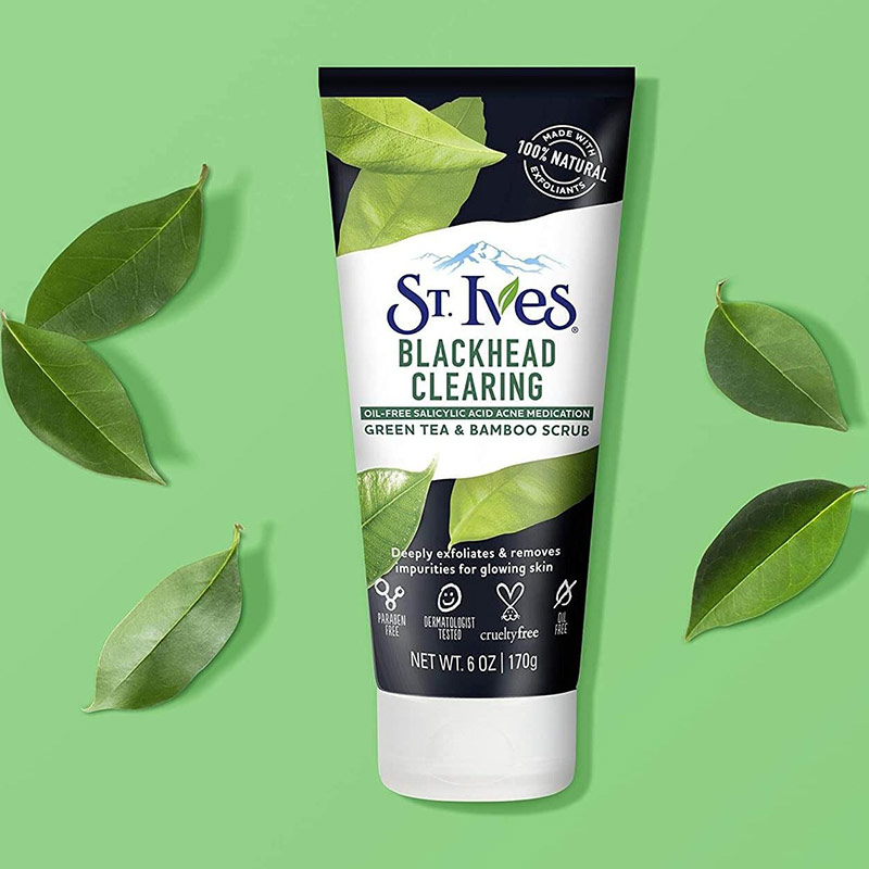 اسکراب St. ives حاوی عصاره درخت چای سبز