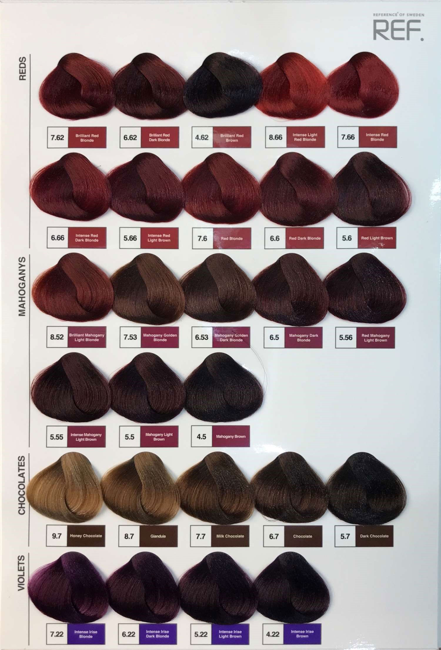 رنگ مو رف سری Chocolates رنگ مو REF سری Chocolates