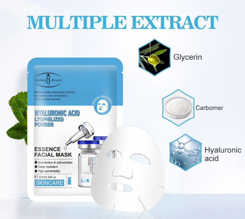ماسک صورت نقابی ورقه ای AICHUN BEAUTY HYALURONIC ACID
