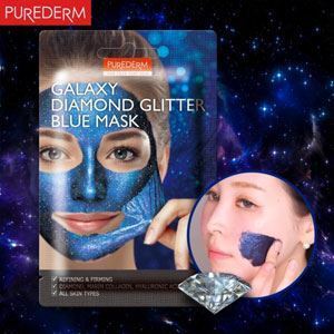 ماسک ورقه ای آبی براق کهکشانی پیور درم ماسک ورقه ای آبی براق کهکشانی پیور درم PURE DERM