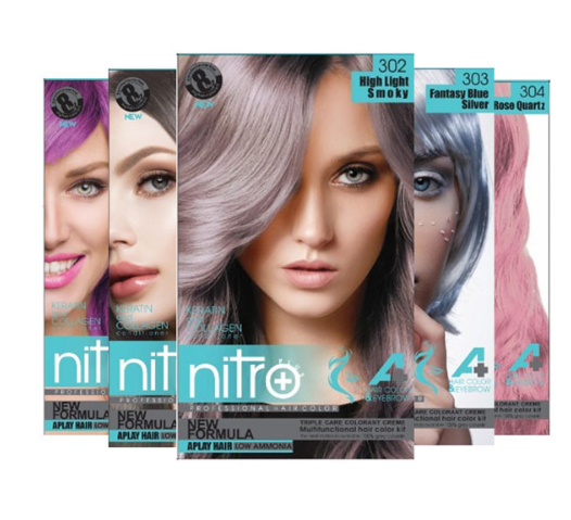 کیت رنگ مو زنانه نیترو پلاس Nitro Plus