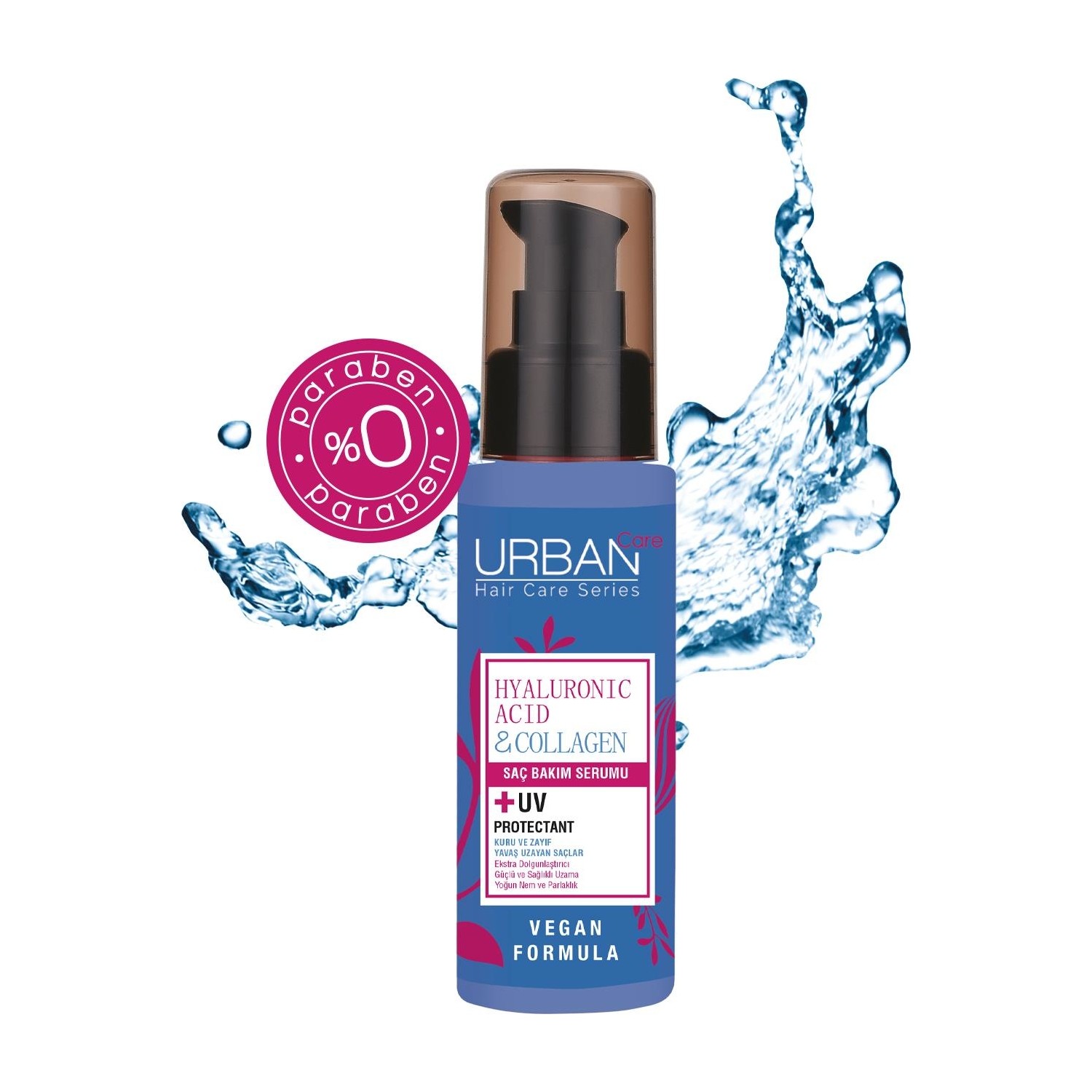 سرم موی هیالورونیک اسید و کلاژن اربن کر URBAN CARE
