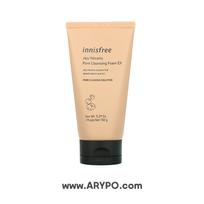 فوم شستشوی صورت اسکراب دار پوست چرب اینیسفری INNISFREE فوم شستشوی صورت اسکراب دار پوست چرب اینیسفری INNISFREE