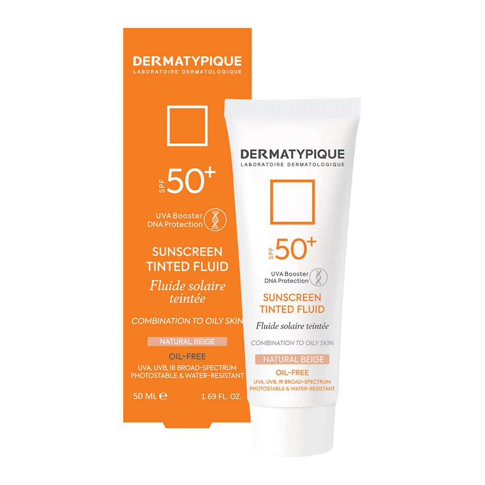 ضد آفتاب رنگی فلویید پوست مختلط و چرب بژ طبیعی +SPF50 درماتیپیک