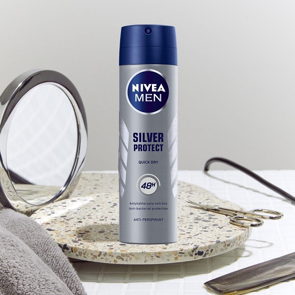 اسپری ضد تعریق مردانه NIVEA مدل SILVER PROTECT