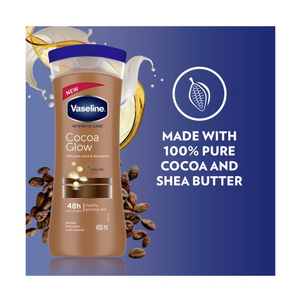 لوسیون بدن وازلین Vaseline مدل Cocoa Glow