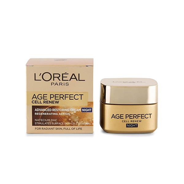 کرم ضد چروک شب لورآل سری Age Perfect مدل Cell Renew