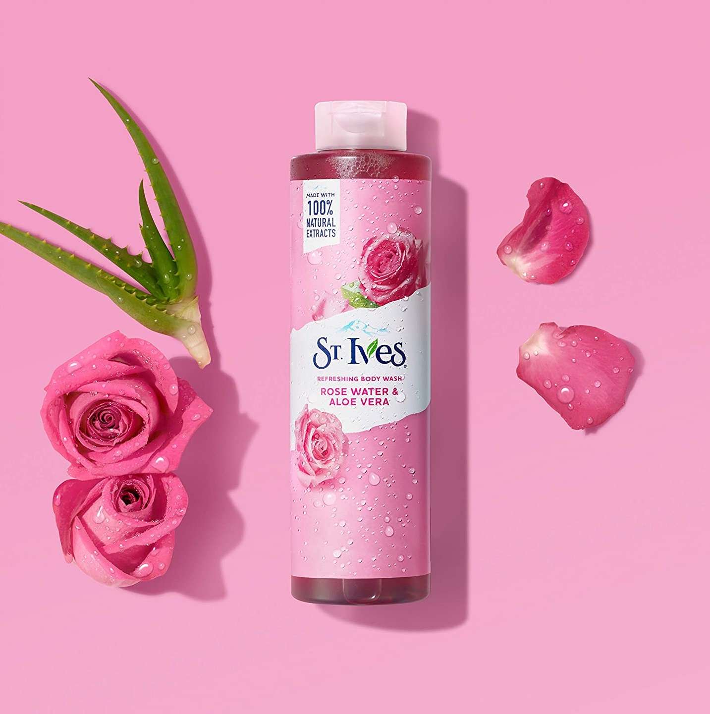 شامپو بدن سنت ایوز حاوی گل رز و آلوورا ST.Ives