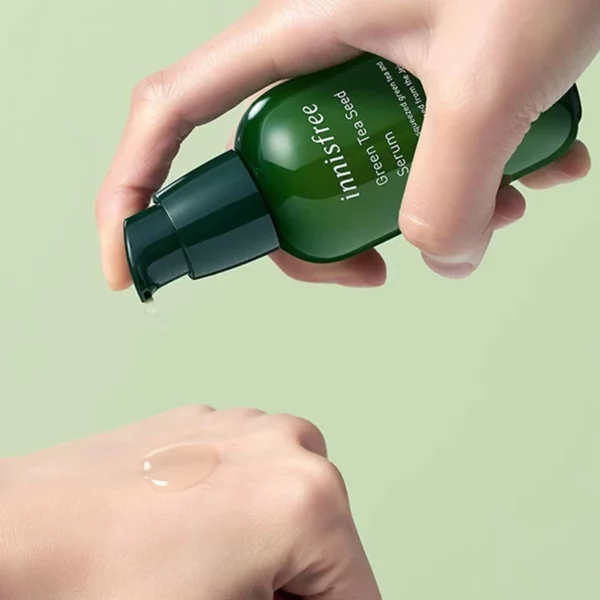 سرم دانه چای سبز اینیس فری سرم دانه ی چای سبز Innisfree Green Tea Serum