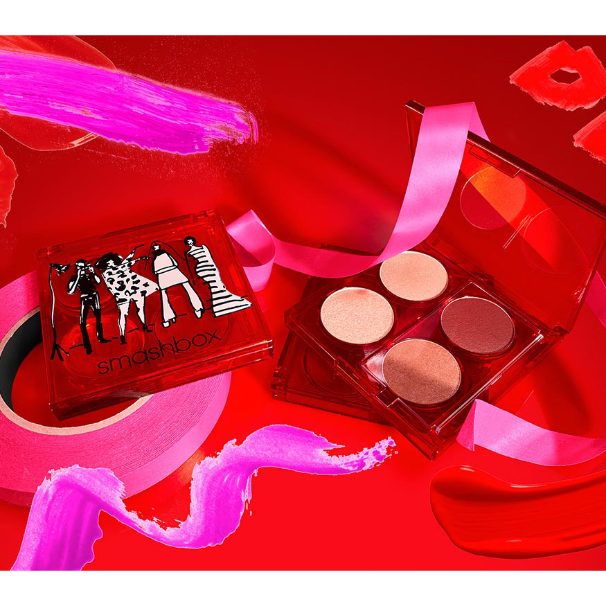 پالت هایلایتر و رژگونه Smash Box