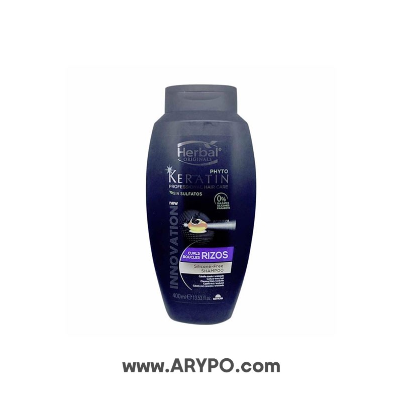 شامپو بدون سولفات موهای فر هربال سری Phyto Keratin مدل Rizos شامپو بدون سولفات موهای فر هربال سری Phyto Keratin مدل Rizos