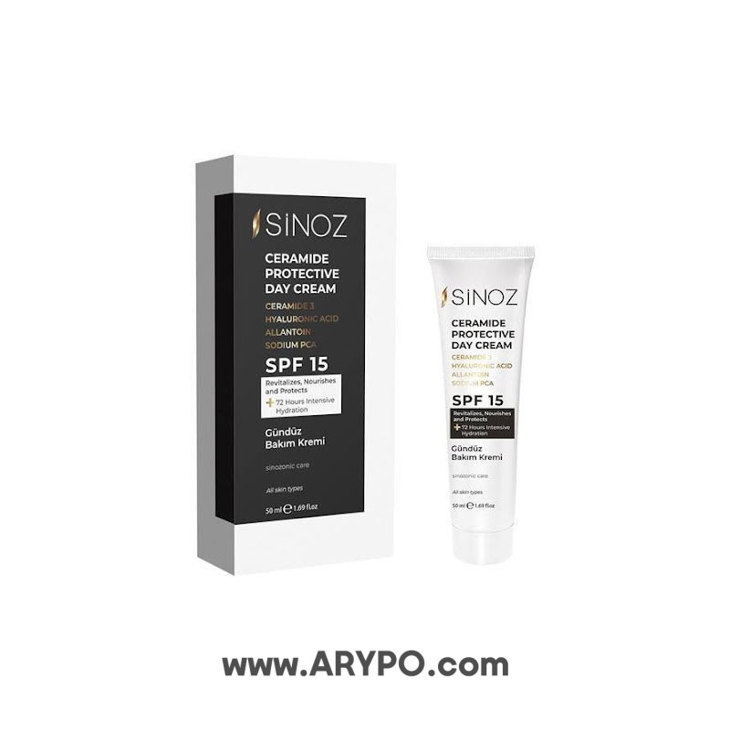 کرم روز محافظت کننده spf15 سینوز SINOZ کرم روز محافظت کننده spf15 سینوز SINOZ