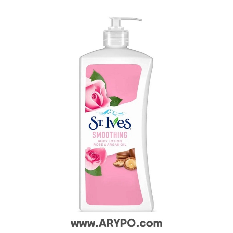 ST.IVES لوسیون بدن گل رز و روغن آرگان سینت ایوز
