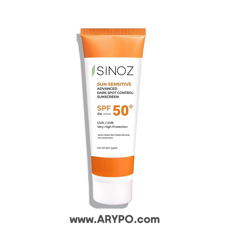 کرم ضد آفتاب سینوز مخصوص پوست های لک دار SPF50 کرم ضد آفتاب Spf50 مخصوص پوست های لک دار Sinoz