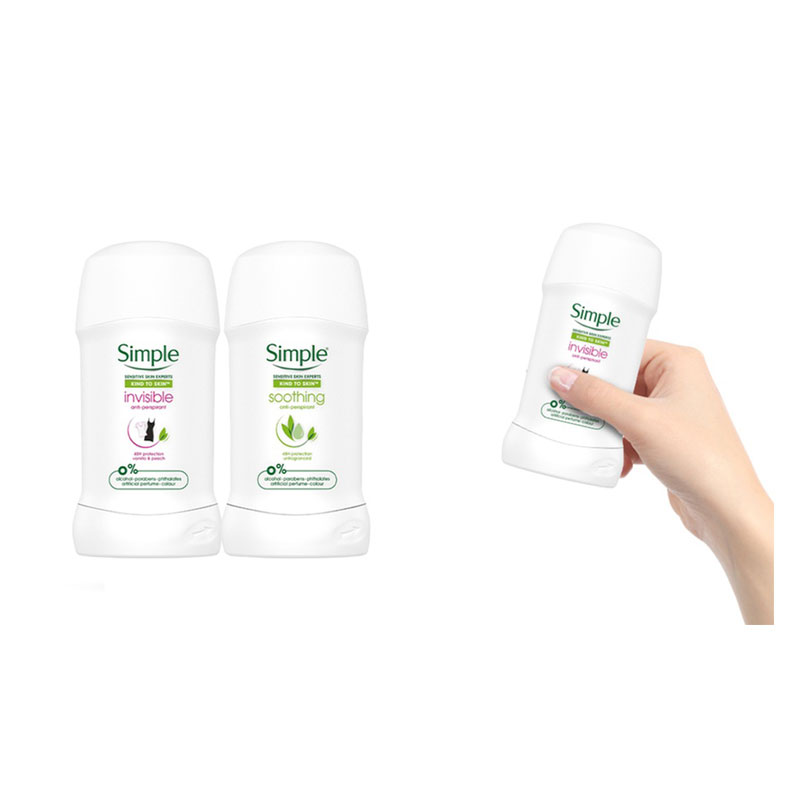 استیک ضدتعریق و ضدلک زنانه سیمپل مدل INVISIBLE ANTI PERSPIRANT