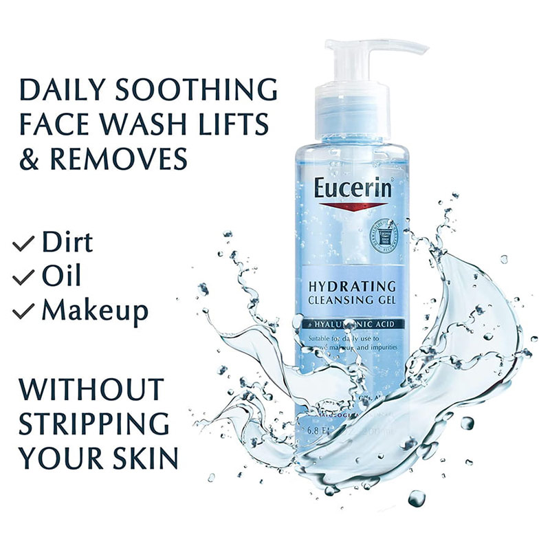 ژل شستشو EUCERIN مدل HYDRATING