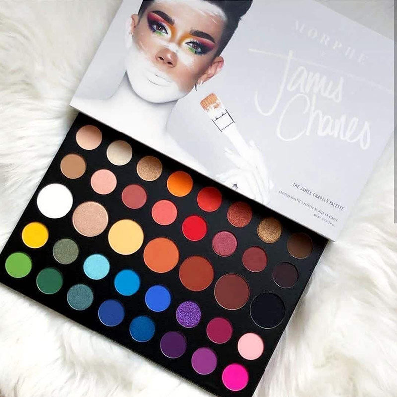 پالت سایه مورفی مدل جیمز چارلز پالت سایه morphe مدل JAMES CHARLES
