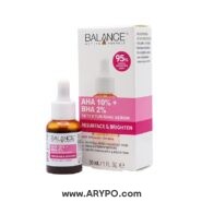 سرم لایه بردار و بازسازی کننده بالانس مدل ۲% Balance AHA 10% + BHA