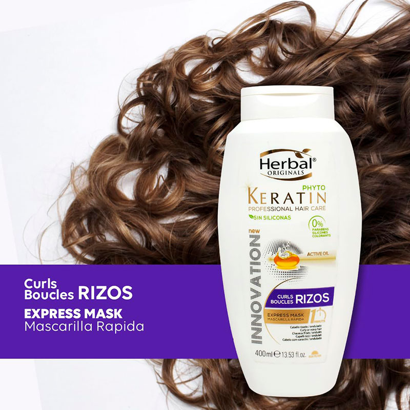 ماسک موهای فر herbal سری Phyto Keratin