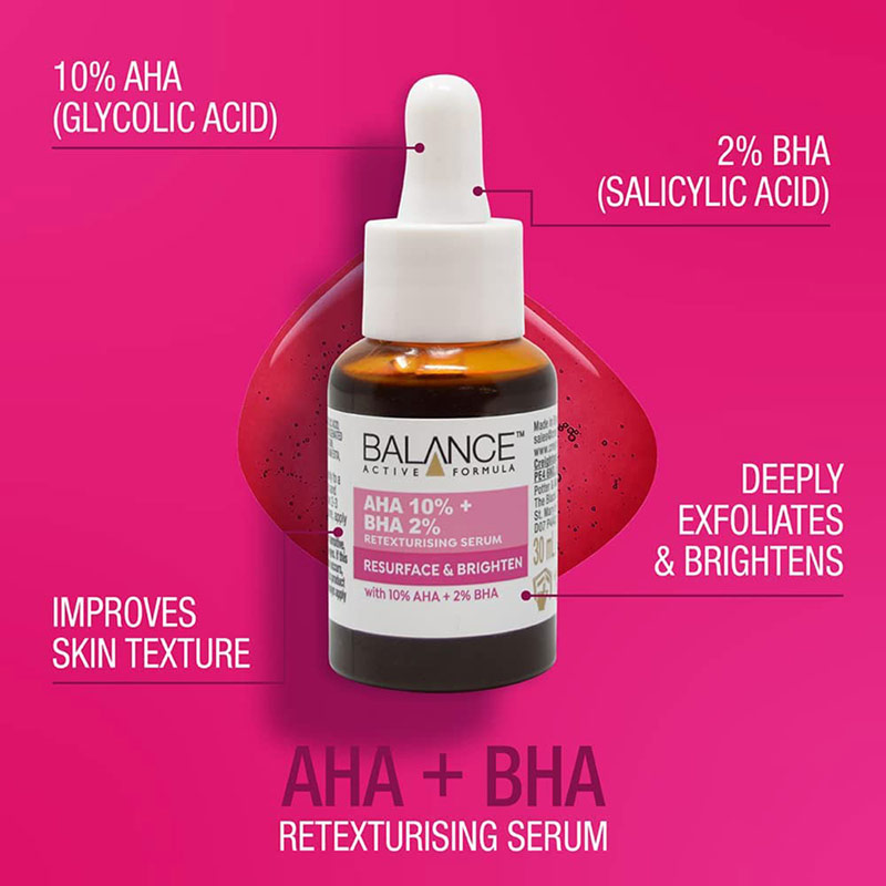 سرم لایه بردار و بازسازی کننده بالانس مدل %2 AHA 10% + BHA