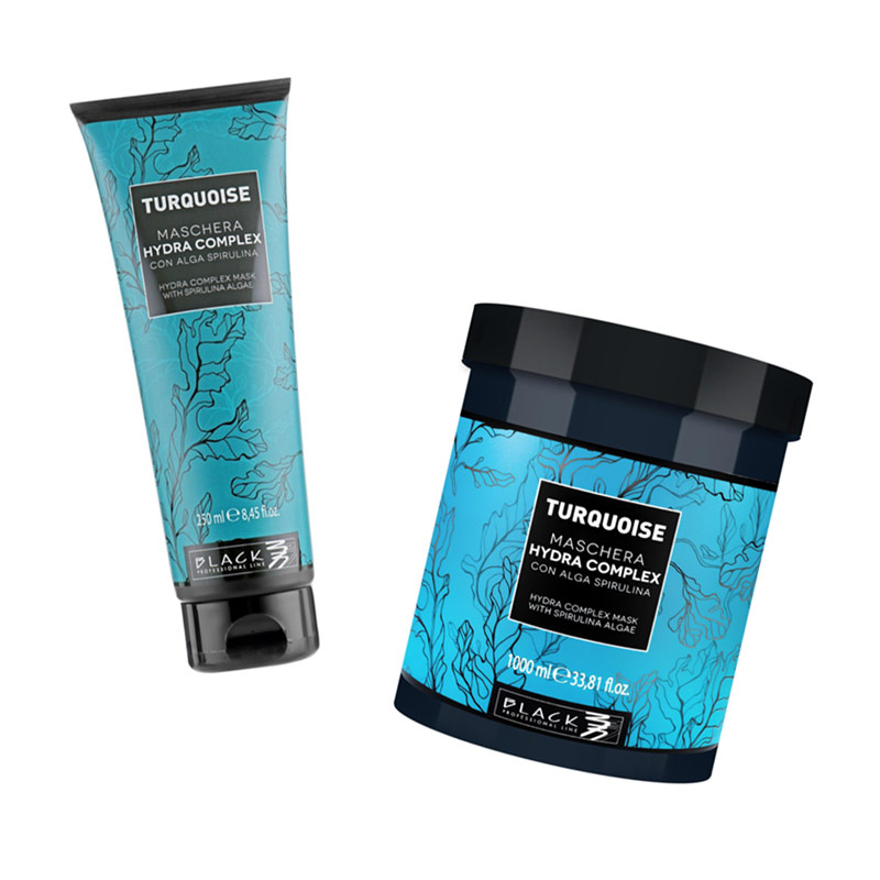 ماسک آبرسان مو بلک پروفشینال سری TURQUOISE مدل HYDRA COMPLEX ماسک آبرسان مو BLACK PROFESSIONAL مدل هیدرا کمپلکس