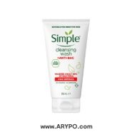 ژل شستشوی صورت SIMPLE مدل آنتی باکتریال Anti-Bac 