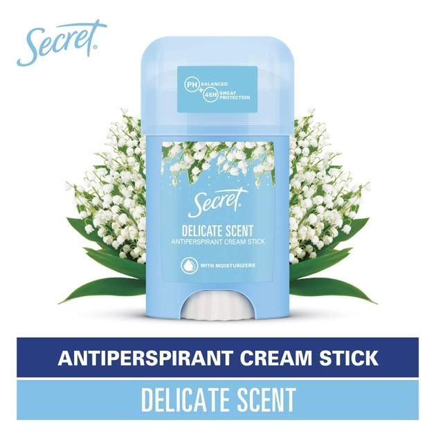 مام استیک کرمی گل زنبق SECRET مدل DELICATE SCENT