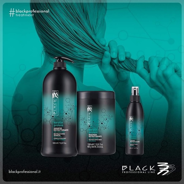 ماسک باز سازی کننده مو BLACK PROFESSIONAL LINE مدل KERATIN PROTEIN
