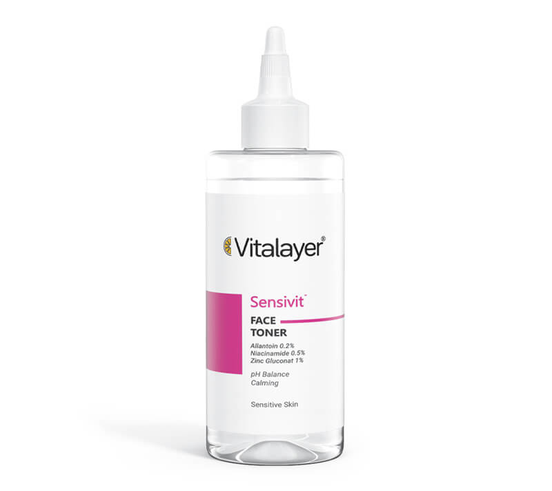 تونر پاک کننده صورت ویتالیر مدل Sensivit تونر پوست حساس سنسی ویت Vitalayer