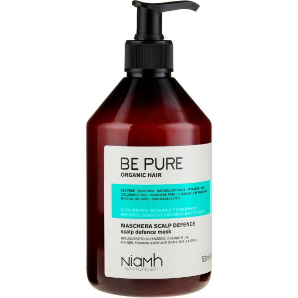 ماسک بی پیور مدل SCALP DEFFENCE حجم 500 میل ماسک مو BE PURE مدل SCALP DEFENCE