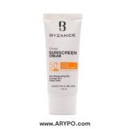 کرم ضد آفتاب رنگی بیزانس مخصوص پوست خشک +spf50