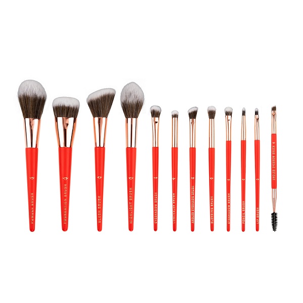 ست براش 12 تایی Forever 52 مدل Makeup  Basic Beige Brush Set