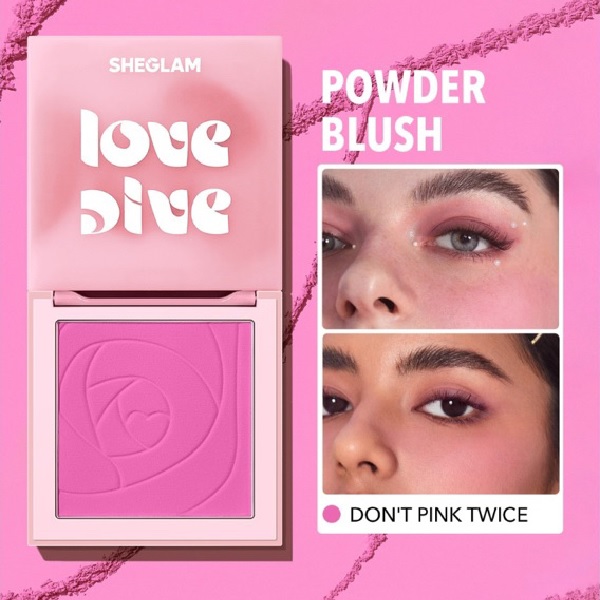 رژگونه پودری لاو دایو شیگلم رژگونه پودری SHEGLAM مدل LOVE DIVE