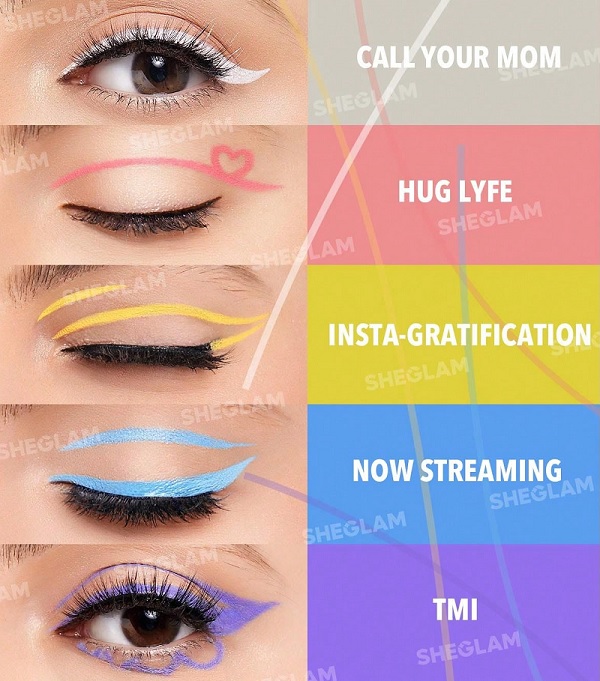 خط چشم ماژیکی SHEGLAM مدل COLOR CRUSH
