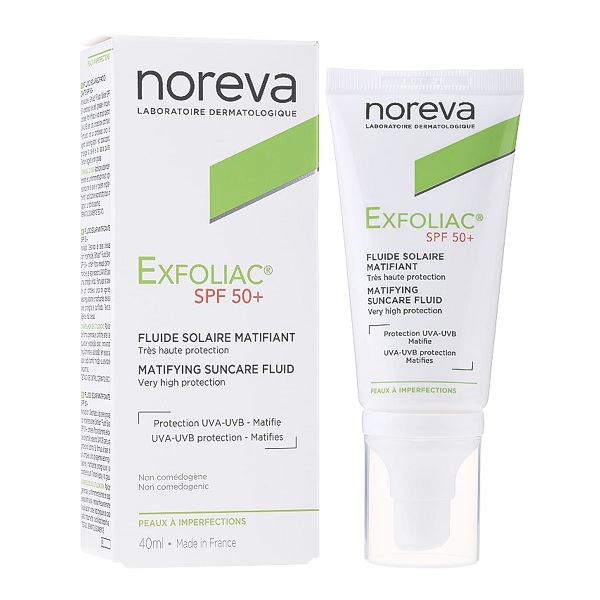 فلویید ضد آفتاب Noreva مدل +Exfoliac spf50