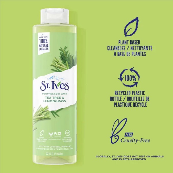 شامپو بدن ST.Ives حاوی TEA TREE & LEMONGRASS