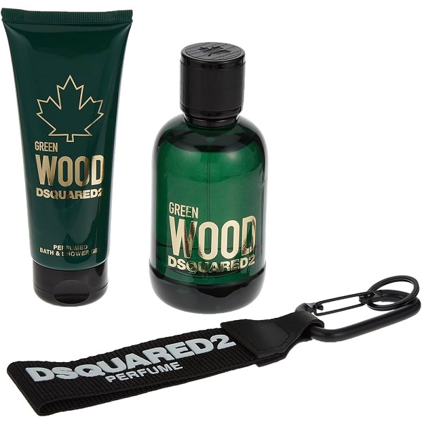 ست ادوپرفیوم WOOD GREEN DSQUARED2 ست ادوتویلت و شاور ژل Dsquared² Green Wood