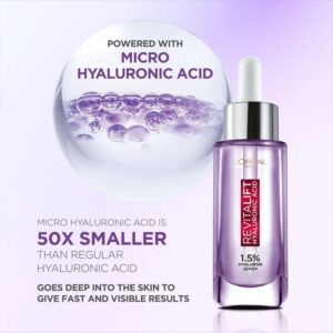 دور چشم هیالورونیک اسید و کافئین L'Oréal مدل Revitalift Filler 