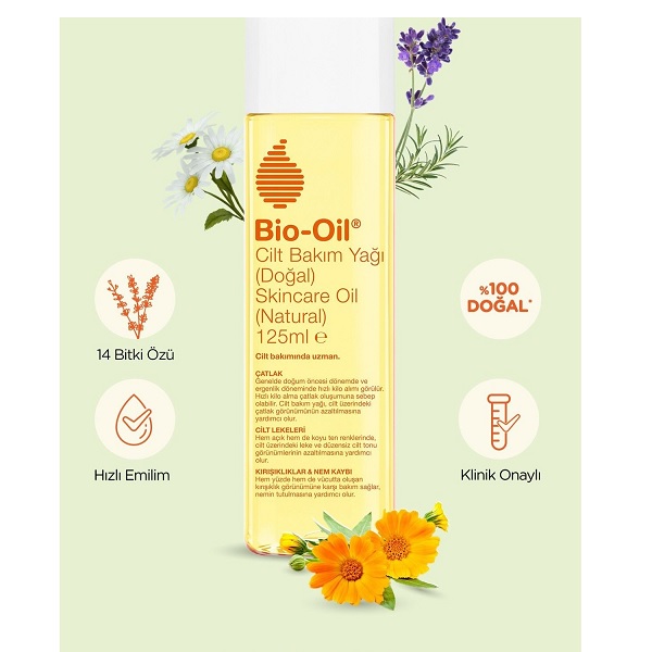 روغن ترمیم کننده پوست Bio Oil مدل Natural