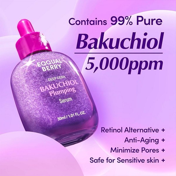 سرم ضدچروک و لیفت پوست EQQUALBERRY مدل Bakuchiol Plumping
