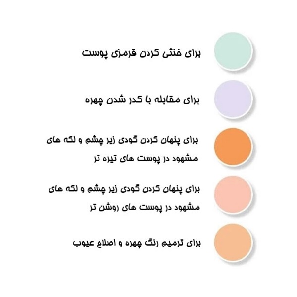 پالت کانسیلر رنگی ASTRA