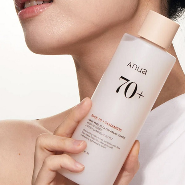 تونر آبرسان و روشن کننده Anua مدل Rice 70 Glow Milky