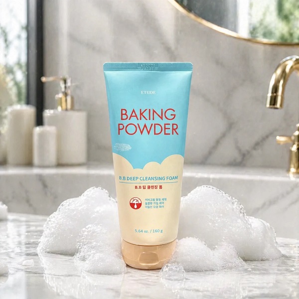 فوم شستشو ضد آکنه Etude مدل Baking Powder BB Deep 