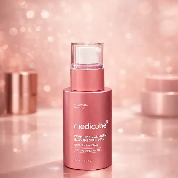 سرم آبرسان medicube مدل PDRN Pink Collagen Exosome Shot 2000