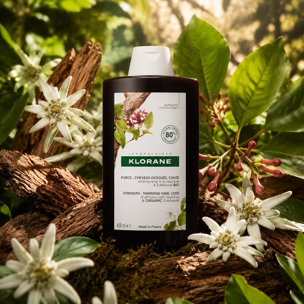 شامپو KLORANE حاوی Quinine & Organic Edelweiss