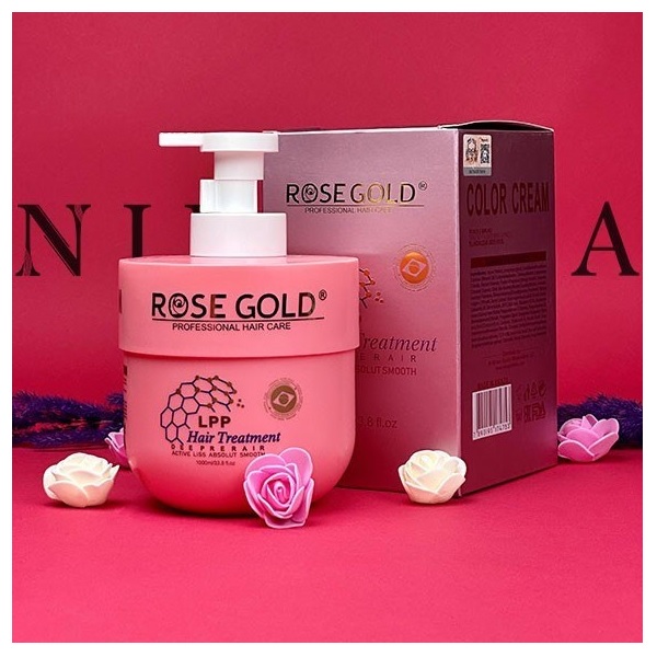 ماسک مو ترمیم کننده و باز سازی کننده ROSE GOLD مدل LPP