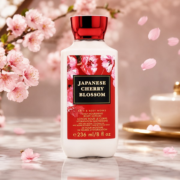 لوسیون بدن بث اند بادی ورکس مدل شکوفه های گیلاس ژاپنی لوسیون بدن Bath & Body Works مدل Japanese Cherry Blossom