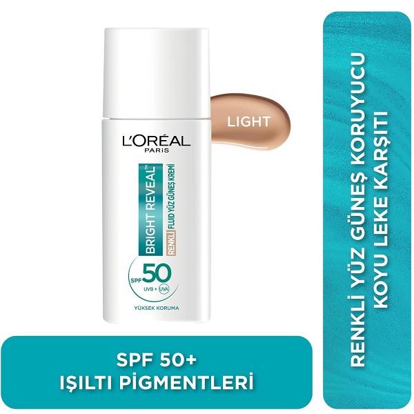 ضد آفتاب ضد لک LOREAL مدل BRIGHT REVEAL رنگ LIGHT
