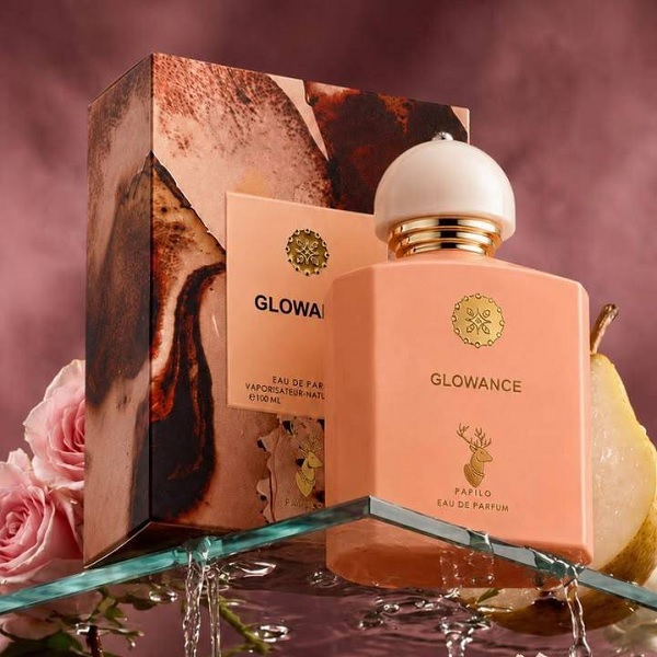 ادوپرفیوم زنانه پاپیلو مدل گلوونس (رایحه آمواج گایدنس) ادوپرفیوم زنانه PAPILO مدل GLOWANCE